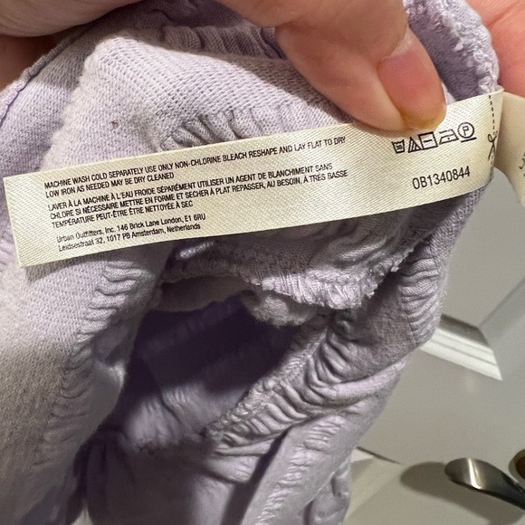 Anthropologie Women’s Flounced Open Back Lavender Mini Dress Size Small - Picture 12 of 13